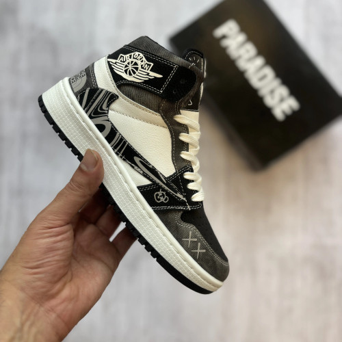 کفش و کتونی جردن ترویس جین مشکی دخترونه