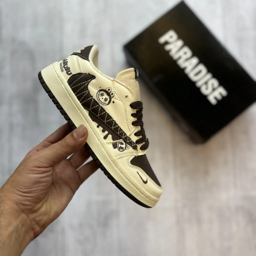 کفش و کتونی جردن ترویس لبوبو قهوه ای دخترانه