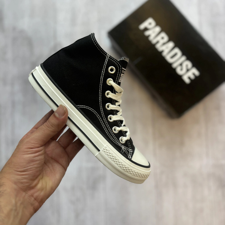 کفش و کتونی آل استار مشکی ساقدار دخترانه