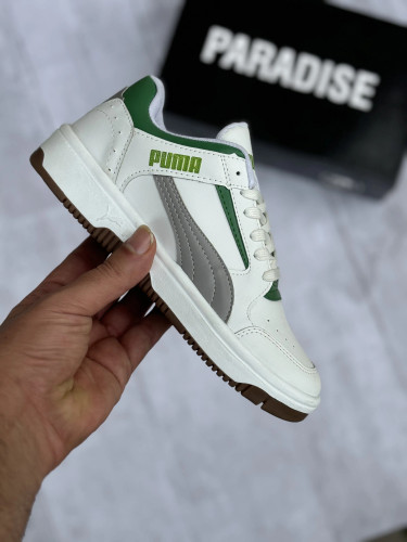 کفش و کفش و کتونی پوما سفید سبز دخترانه