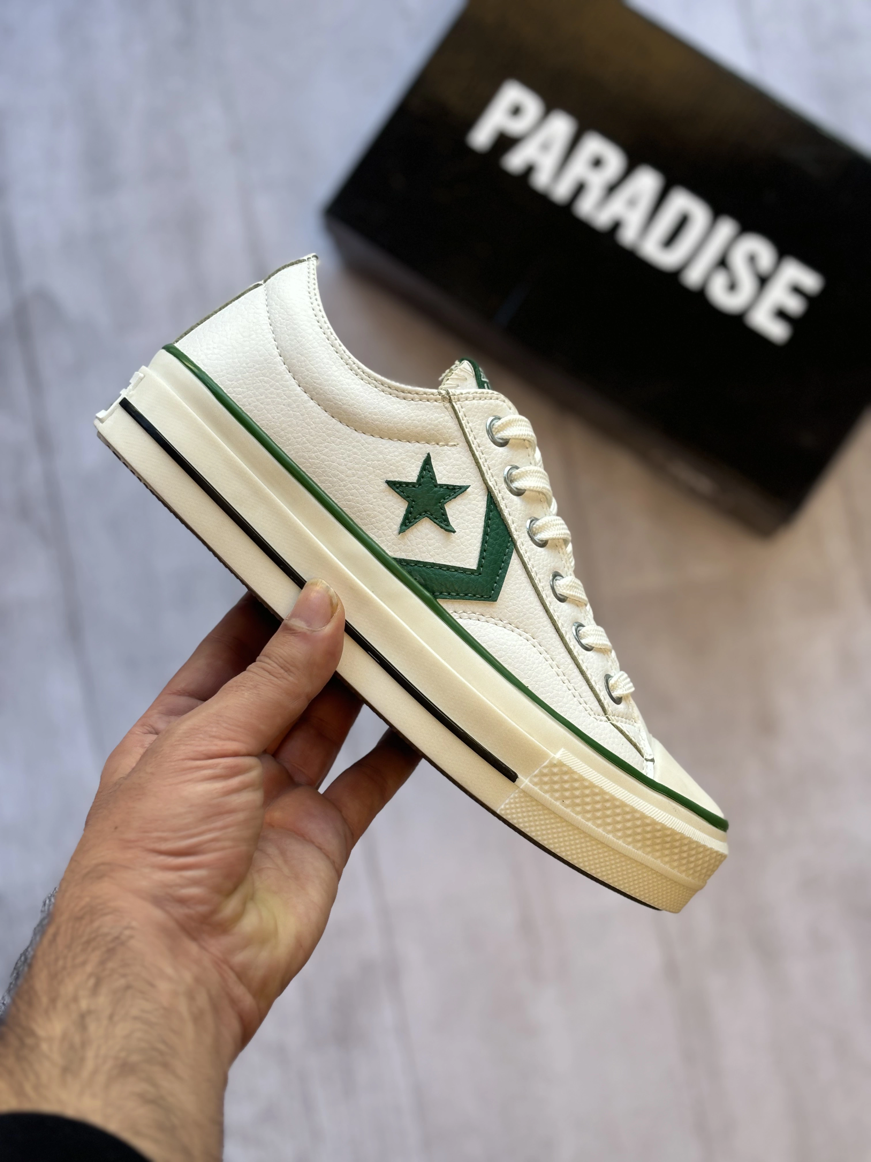 کفش و کتونی ال استار سفید سبز دخترانه