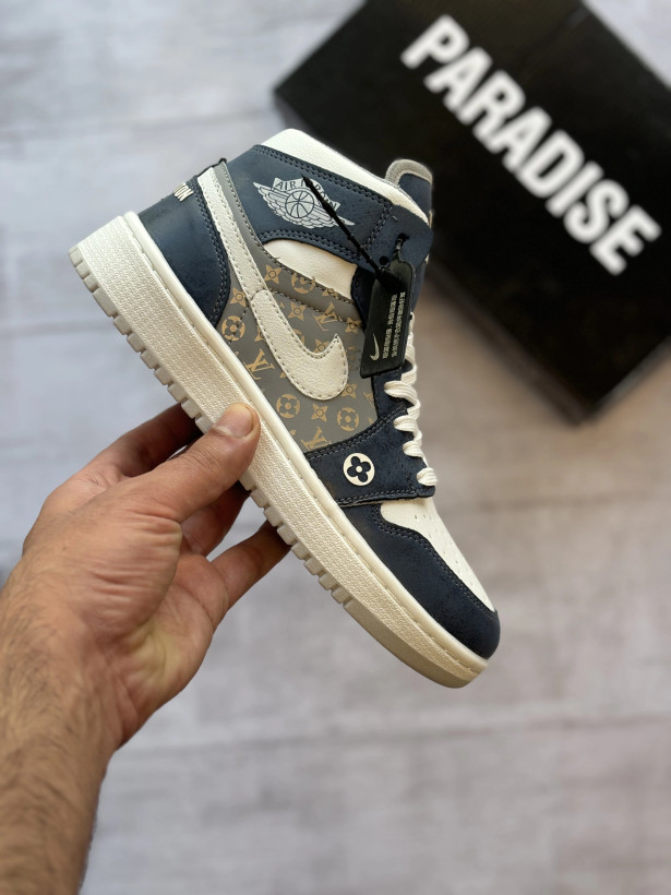 کفش و کتونی جردن وان لویی ویتون سرمه ای دخترانه