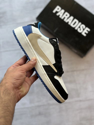 کفش و کتونی نایک ترویس سفید آبی مردانه