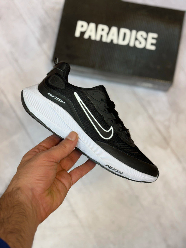 کفش و کتونی نایک زووم مشکی زیره سفید دخترانه