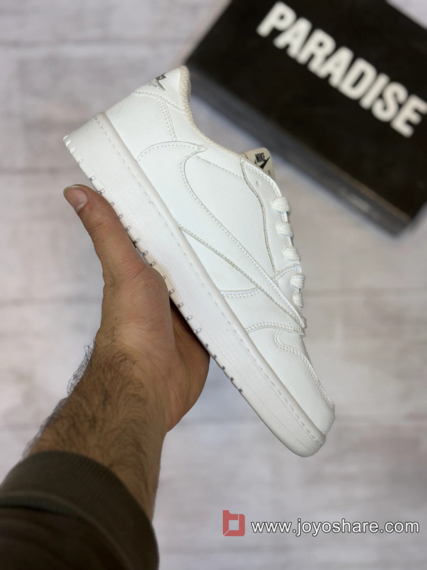 کفش و کتونی نایک جردن ترویس کامل سفید کوتاه مردانه