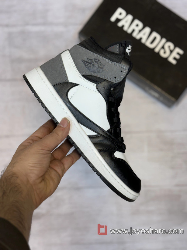 کفش و کتونی نایک جردن ترویس ساقدار طوسی مشکی مردانه