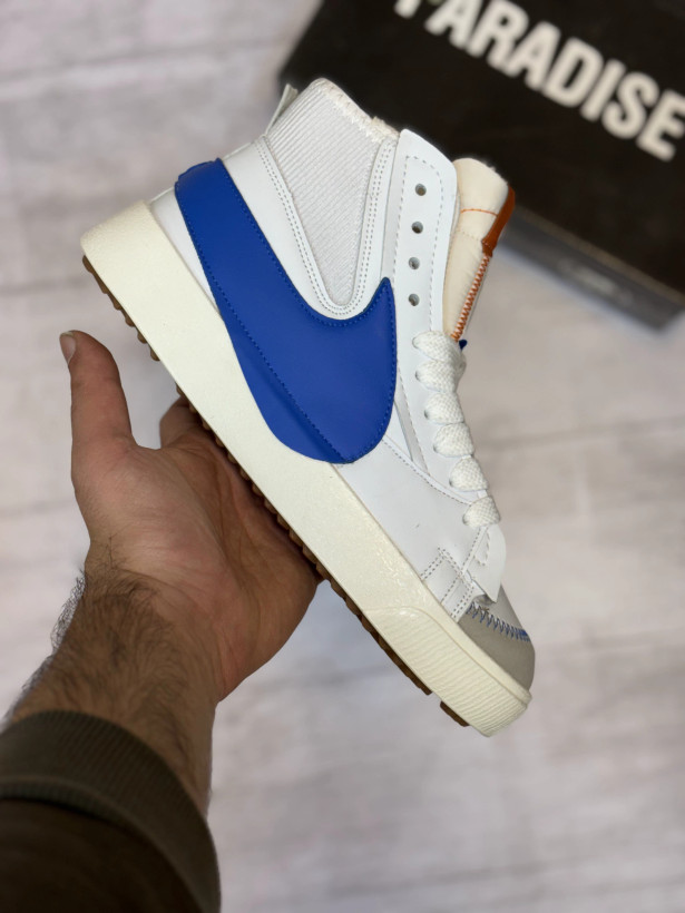 کفش و کتونی نایک بلیزر ساقدار سفید ابی مردانه