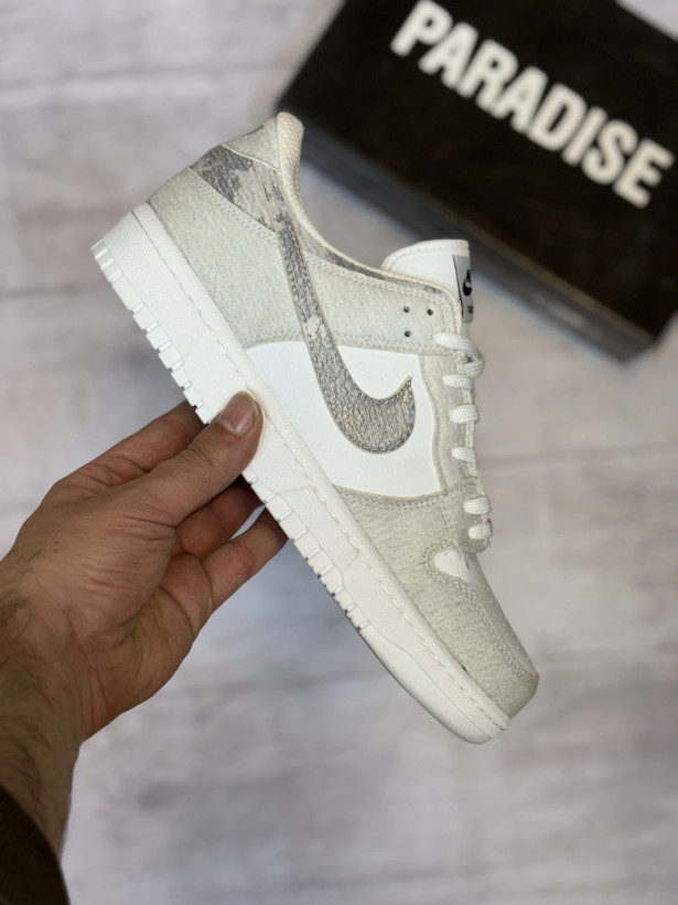 کفش و کتونی نایک اس بی دانک سفید طوسی مردانه