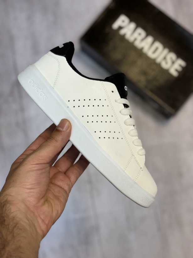 کفش و کتونی ادیداس استن اسمیت سفید مشکی دخترانه