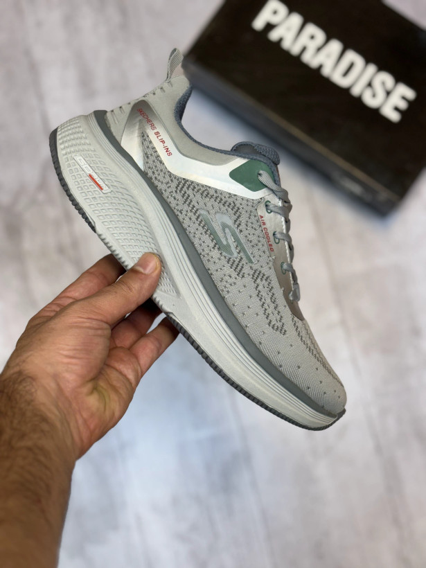 کفش و کتونی اسکیچرز راحتی طوسی مردانه