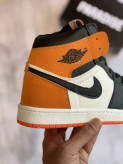 کفش و کتونی نایک جردن مشکی نارنجی ساقدار مردانه